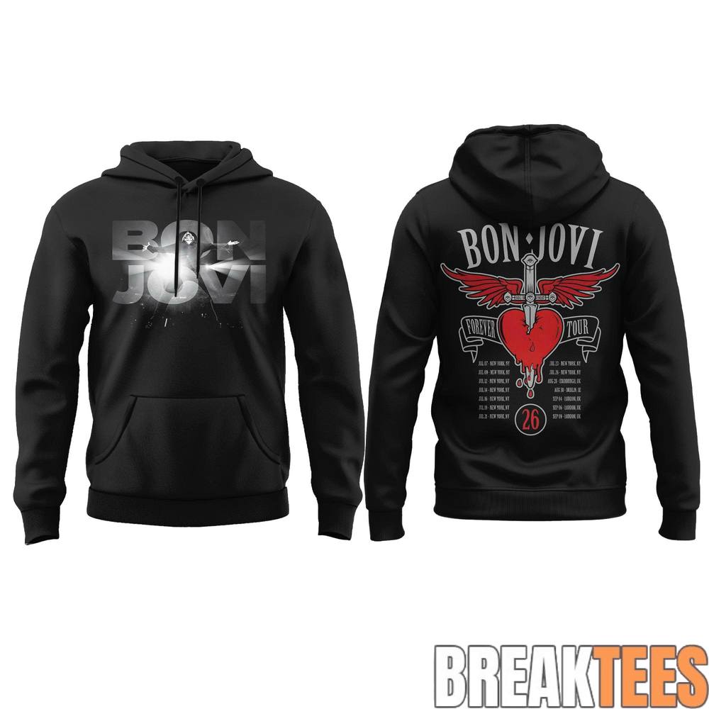 Bon Jovi Forever Tour ’26 Hoodie v2 Bon Jovi Forever Tour ’26 Hoodie v2
