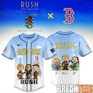 Boston Red Sox RUSH ‘Fifty Something’ World Tour Baseball Jersey