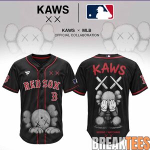 Boston Red Sox x KAWS Blackout Baseball Jersey