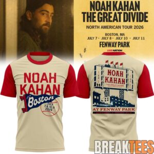 Boston Red Sox x Noah Kahan - The Great Divide Tour 2026 Shirt
