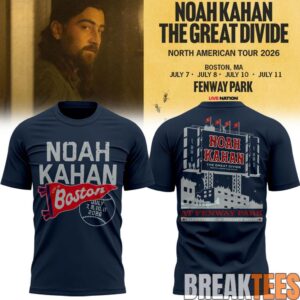 Boston Red Sox x Noah Kahan - The Great Divide Tour 2026 Shirt 2