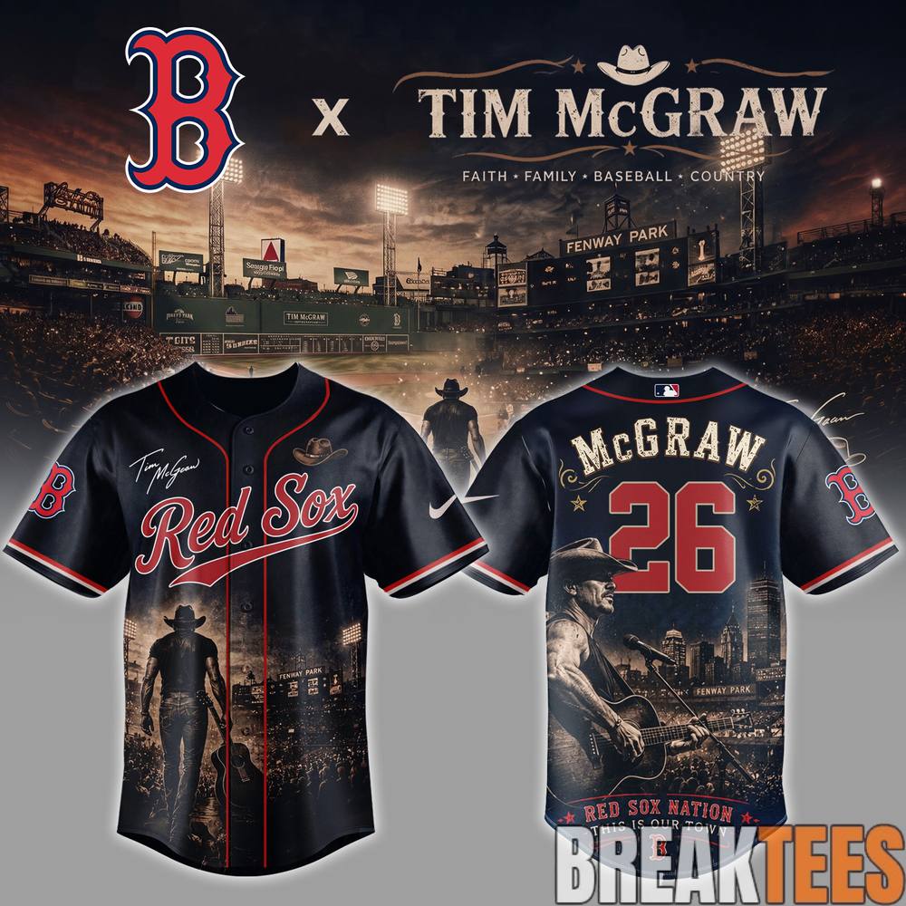 Boston Red Sox x Tim McGraw Concert Night Limited Jersey Boston Red Sox x Tim McGraw Concert Night Limited Jersey