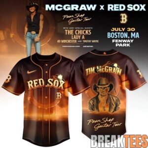 Boston Red Sox x Tim McGraw Concert Night Limited Jersey 1 Boston Red Sox x Tim McGraw Concert Night Limited Jersey 1