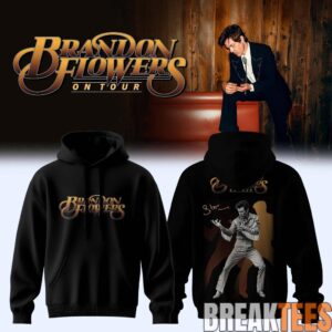 Brandon Flowers On Tour 2026 Signature Black Edition Hoodie