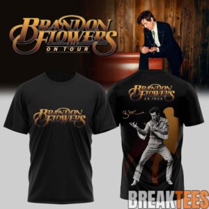 Brandon Flowers On Tour 2026 Signature Black Edition Tee 1 Brandon Flowers On Tour 2026 Signature Black Edition Tee 1