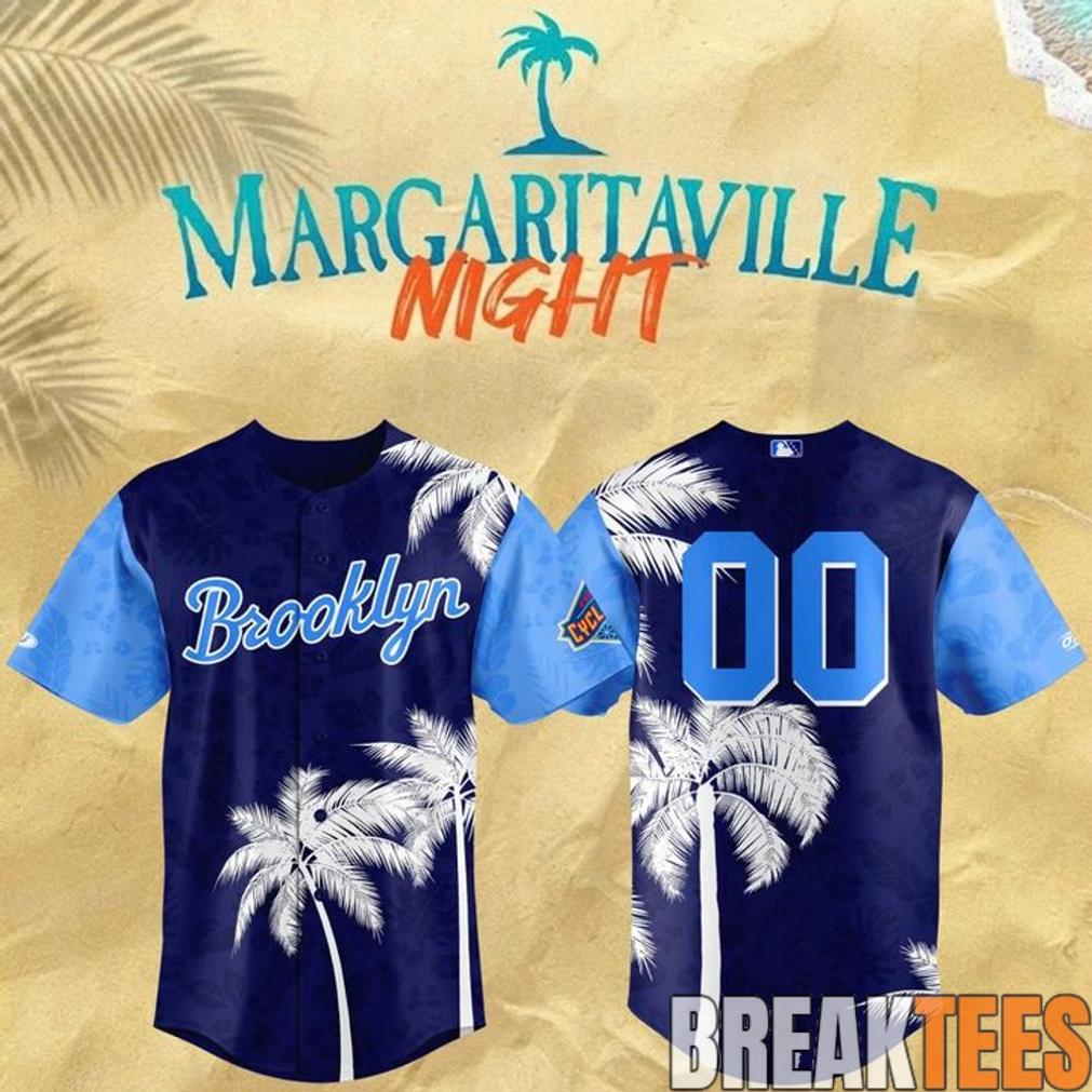 Brooklyn Cyclones 2026 Margaritaville Night Custom Baseball Jersey Brooklyn Cyclones 2026 Margaritaville Night Custom Baseball Jersey