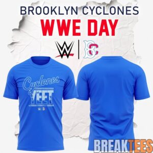 Brooklyn Cyclones 2026 WWE Day Special Blue Shirt