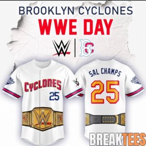 Brooklyn Cyclones WWE Day 2026 Limited Edition Baseball Jersey