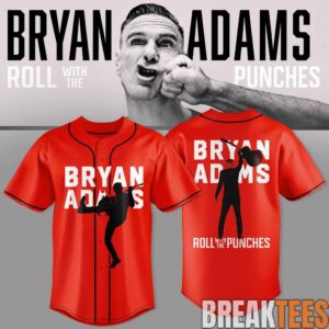 Bryan Adams Roll With The Punches Tour 2026 Baseball Jersey 1