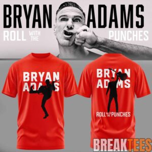 Bryan Adams Roll With The Punches Tour 2026 T-Shirt 1 Bryan Adams Roll With The Punches Tour 2026 T-Shirt 1