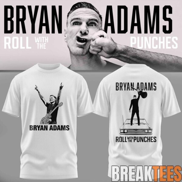 Bryan Adams Roll With The Punches Tour 2026 T-Shirt - Trending