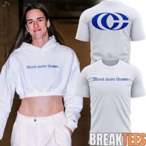 Caitlin Clark Shoot More Threes 2026 White Shirt