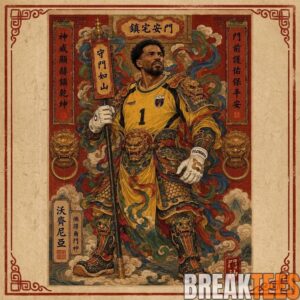 Cape Verde Goalkeeper Vozninha Chinese Door God Art Canvas Poster 1