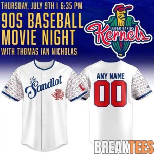 Cedar Rapids Kernels Breast Cancer Night 2026 Custom Baseball Jersey