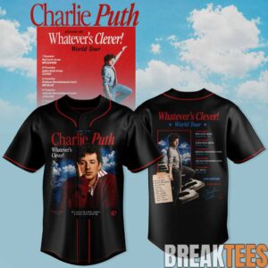 Charlie Puth “Whatever’s Clever!” World Tour Baseball Jersey