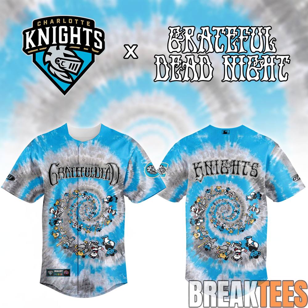 Charlotte Knights x Grateful Dead Night Special Jersey Charlotte Knights x Grateful Dead Night Special Jersey
