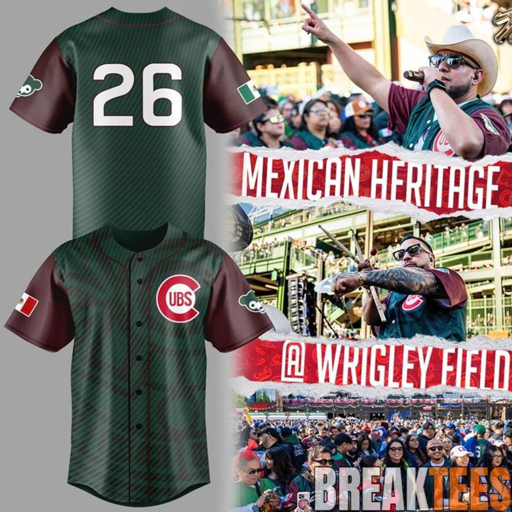 Chicago Cubs 2026 Mexican Heritage Special Baseball Jersey Chicago Cubs 2026 Mexican Heritage Special Baseball Jersey