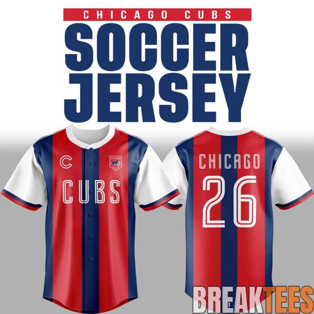 Chicago Cubs US Soccer 2026 Custom Baseball Jersey Chicago Cubs US Soccer 2026 Custom Baseball Jersey