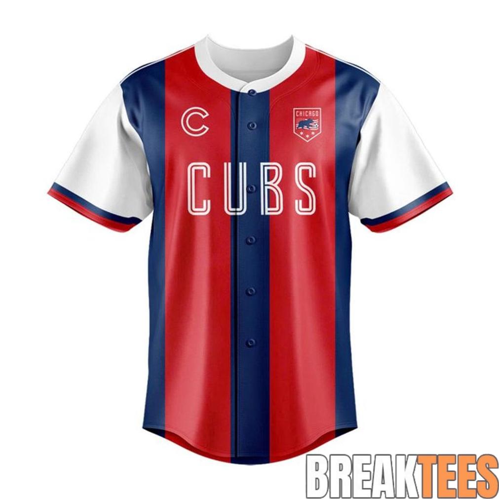 Chicago Cubs US Soccer 2026 Custom Baseball Jersey Chicago Cubs US Soccer 2026 Custom Baseball Jersey