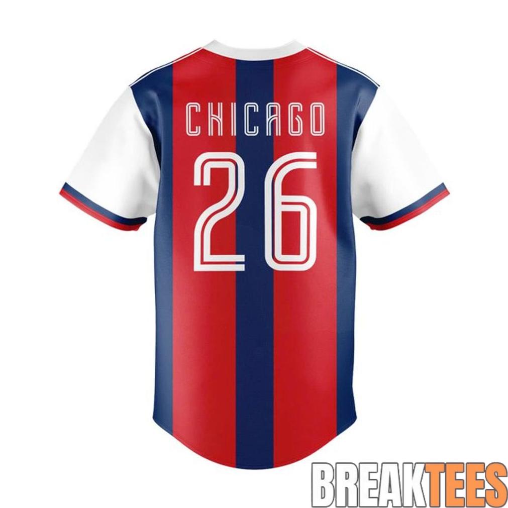 Chicago Cubs US Soccer 2026 Custom Baseball Jersey Chicago Cubs US Soccer 2026 Custom Baseball Jersey