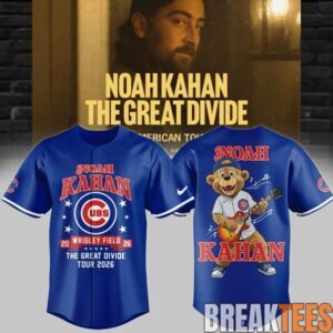 Chicago Cubs x Noah Kahan The Great Divide Tour 2026 Baseball Jersey