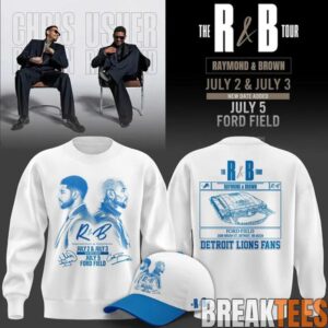 Chris Brown & Usher Raymond x Detroit Lions The R&B Tour Sweatshirt