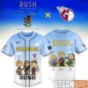 Detroit Red Wings x RUSH ‘Fifty Something’ World Tour 2026 Baseball Jersey