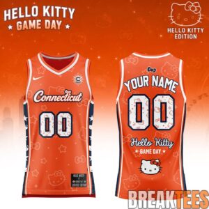 Connecticut Sun x Hello Kitty Game Day Custom Basketball Jersey