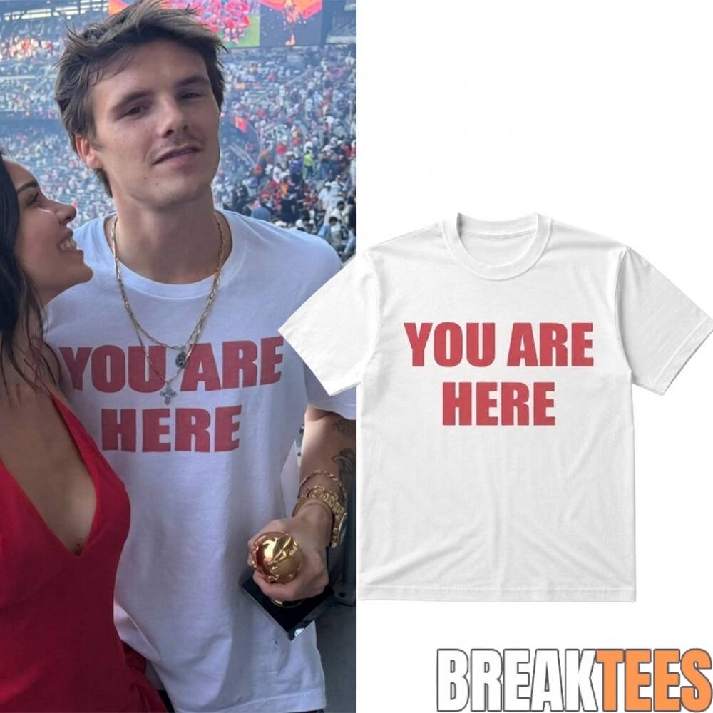 Cruz Beckham 2026 World Cup Final You Are Here 2D T-Shirt Cruz Beckham 2026 World Cup Final You Are Here 2D T-Shirt