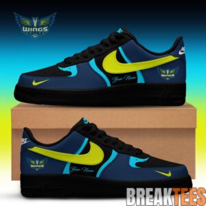 Dallas Wings x Back 2 Black Edition Air Force 1 Custom For Fans