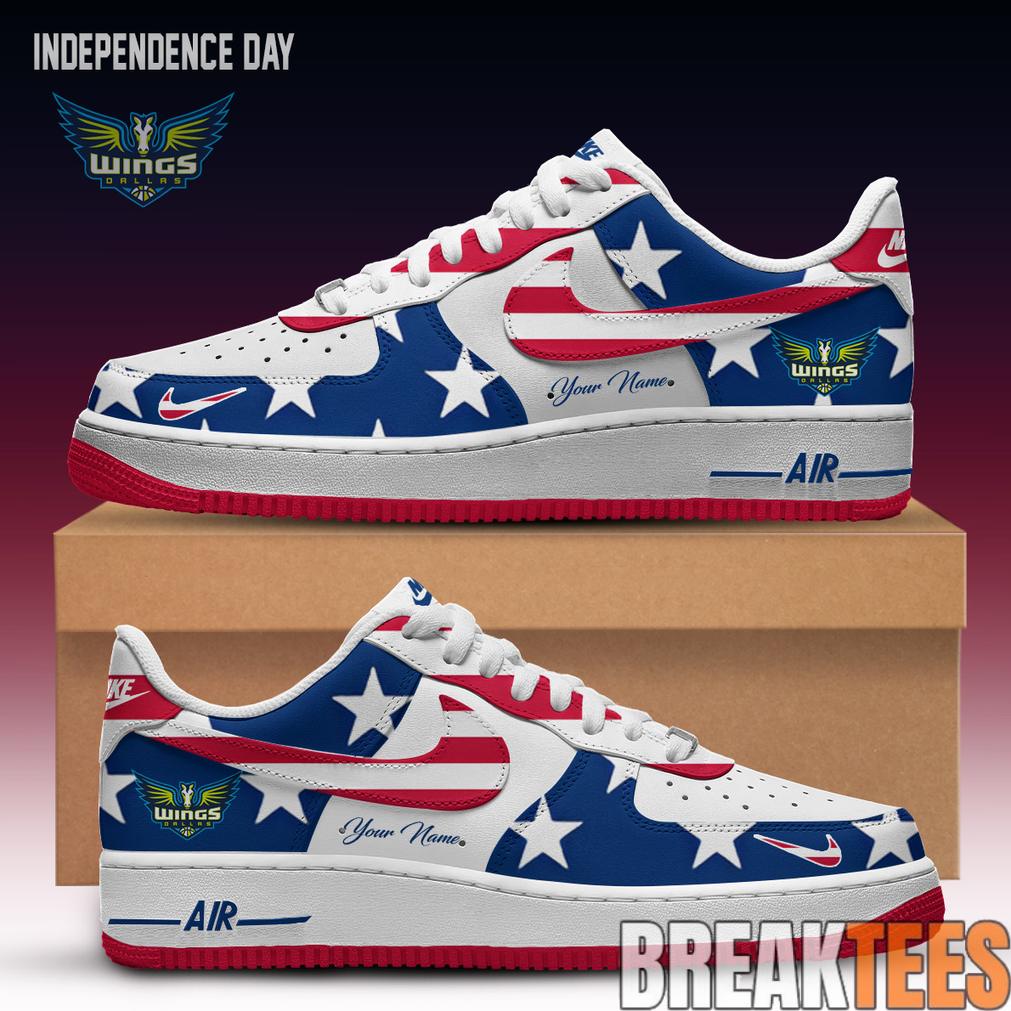 Dallas Wings x Independence Day Air Force 1 Custom For Fans Dallas Wings x Independence Day Air Force 1 Custom For Fans