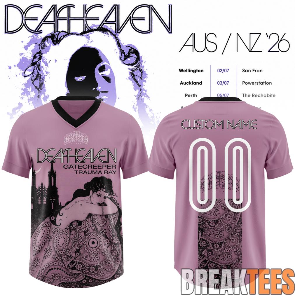 Deafheaven AUS-NZ ’26 Tour Football Jersey Deafheaven AUS-NZ ’26 Tour Football Jersey
