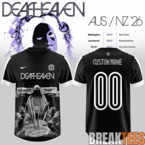 Deafheaven AUS-NZ ’26 Tour Football Jersey 1 Deafheaven AUS-NZ ’26 Tour Football Jersey 1