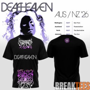 Deafheaven AUS-NZ ’26 Tour Merch T-Shirt 1 Deafheaven AUS-NZ ’26 Tour Merch T-Shirt 1