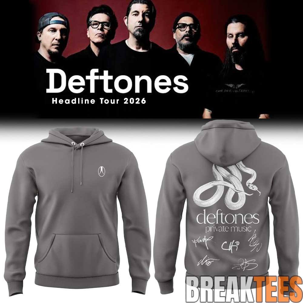 Deftones Headline Tour 2026 Signature Limited Edition Hoodie Deftones Headline Tour 2026 Signature Limited Edition Hoodie