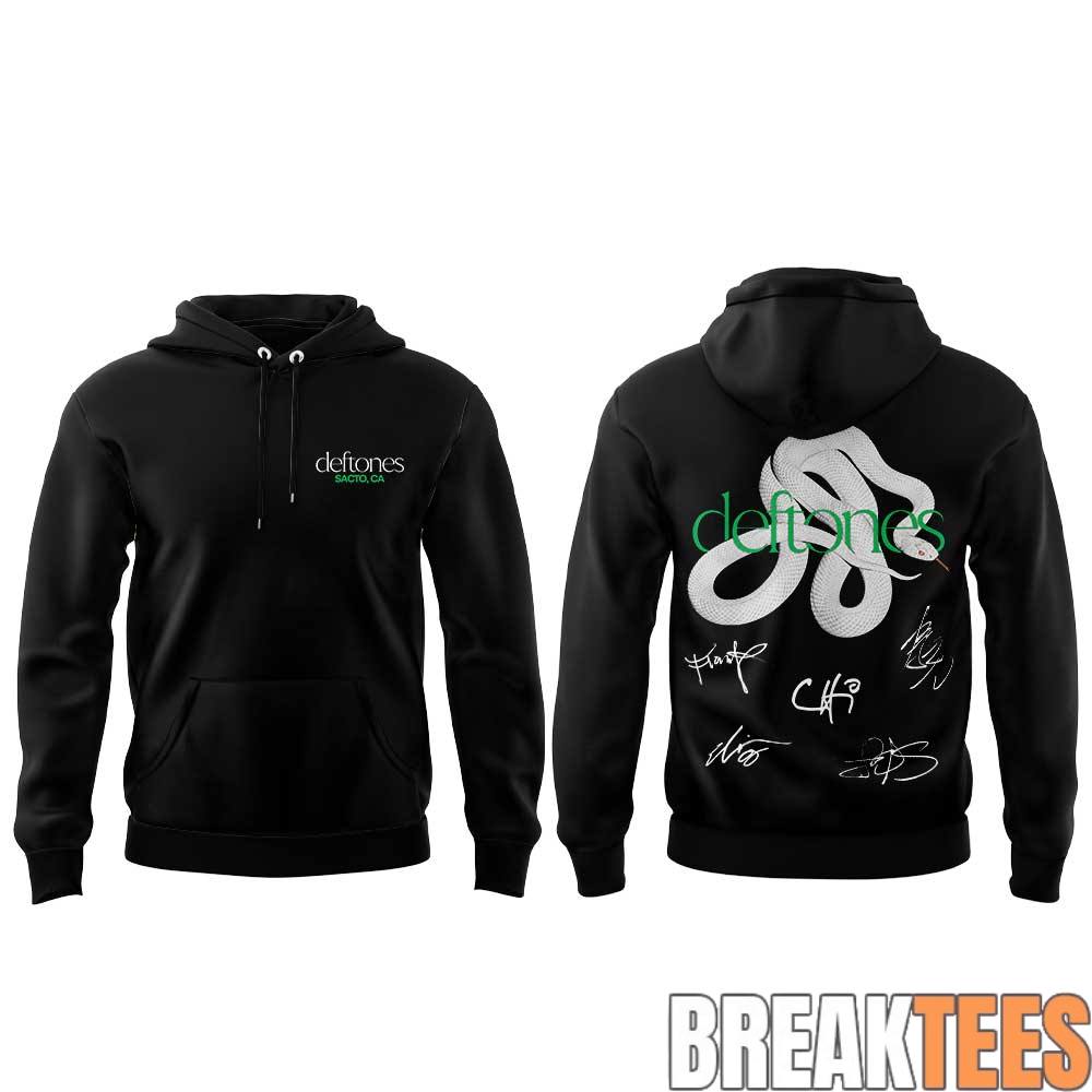 Deftones Headline Tour 2026 Signature Limited Edition Hoodie Deftones Headline Tour 2026 Signature Limited Edition Hoodie