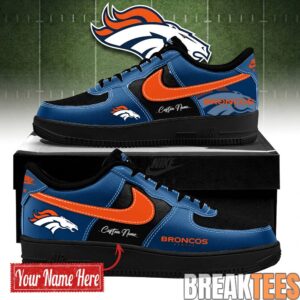 Denver Broncos BOLD BLACK and NAVY Limited Edition AF1 Sneaker