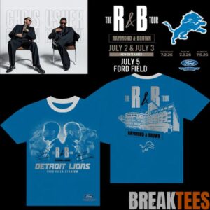 Detroit Lions x Usher & Chris Brown The R&B Tour - Ford Field Stadium Shirt 1 Detroit Lions x Usher & Chris Brown The R&B Tour - Ford Field Stadium Shirt 1