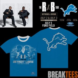 Detroit Lions x Usher & Chris Brown The R&B Tour - Ford Field Stadium Shirt 3 Detroit Lions x Usher & Chris Brown The R&B Tour - Ford Field Stadium Shirt 3