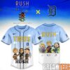 Detroit Red Wings x RUSH ‘Fifty Something’ World Tour 2026 Baseball Jersey