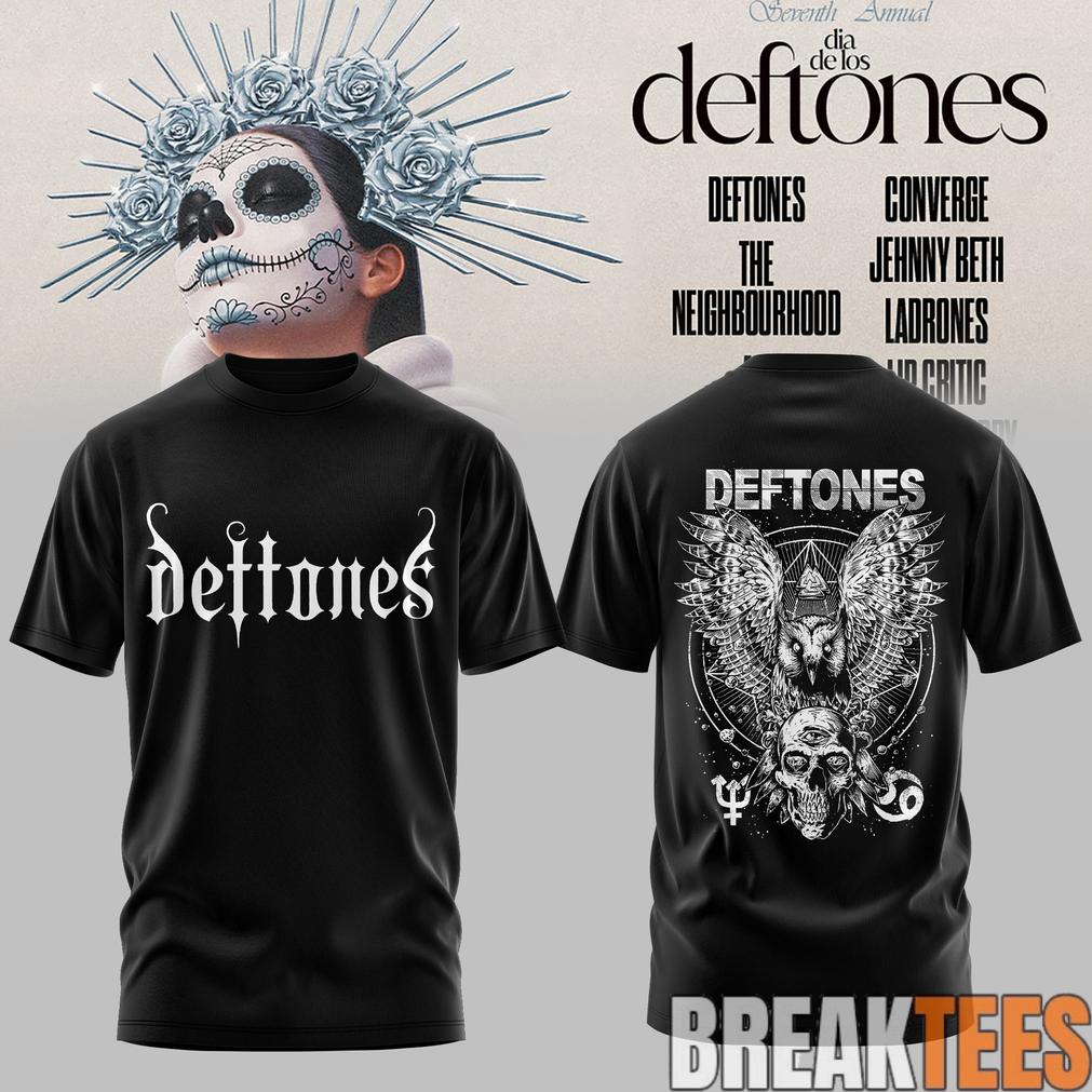 Dia De Los Deftones 2026 Black Edition Tee – 3D Dia De Los Deftones 2026 Black Edition Tee – 3D