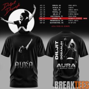 Diljit Dosanjh Aura World Tour ’26 – Europe & UK Edition Limited Edition T-Shirt 1