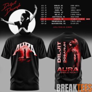 Diljit Dosanjh Aura World Tour ’26 – Europe & UK Edition Limited Edition T-Shirt 2