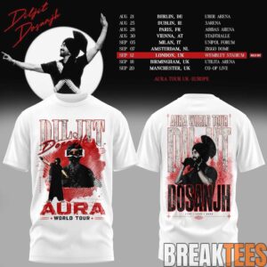 Diljit Dosanjh Aura World Tour ’26 – Europe & UK Edition Limited Edition T-Shirt 3