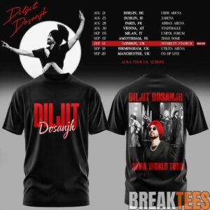 Diljit Dosanjh Aura World Tour ’26 – Europe & UK Edition Limited Edition T-Shirt 4