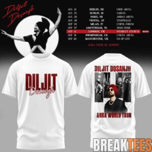 Diljit Dosanjh Aura World Tour ’26 – Europe & UK Edition Limited Edition T-Shirt 5