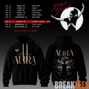Diljit Dosanjh’s Aura World Tour 2026 Black Edition Hoodie