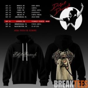 Diljit Dosanjh's Aura World Tour 2026 Black Edition Hoodie 1