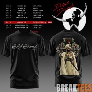 Diljit Dosanjh's Aura World Tour 2026 Black Edition Tee 1