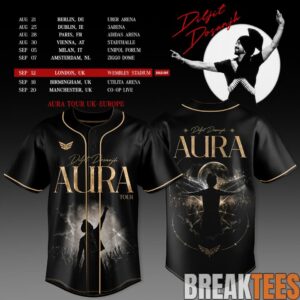 Diljit Dosanjh’s Aura World Tour 2026 Edition Baseball Jersey